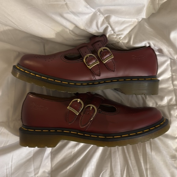 Dr. Martens 8065 Double-Strap Mary Jane’s in Dark Cherry NWOT - Picture 3 of 8
